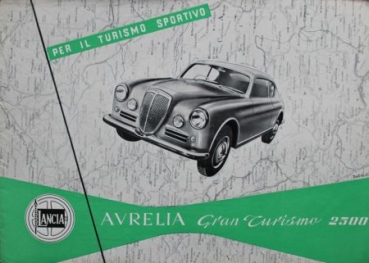 Lancia Aurelia Gran Turismo 2500 Modellprogramm 1956 Automobilprospekt (3135)